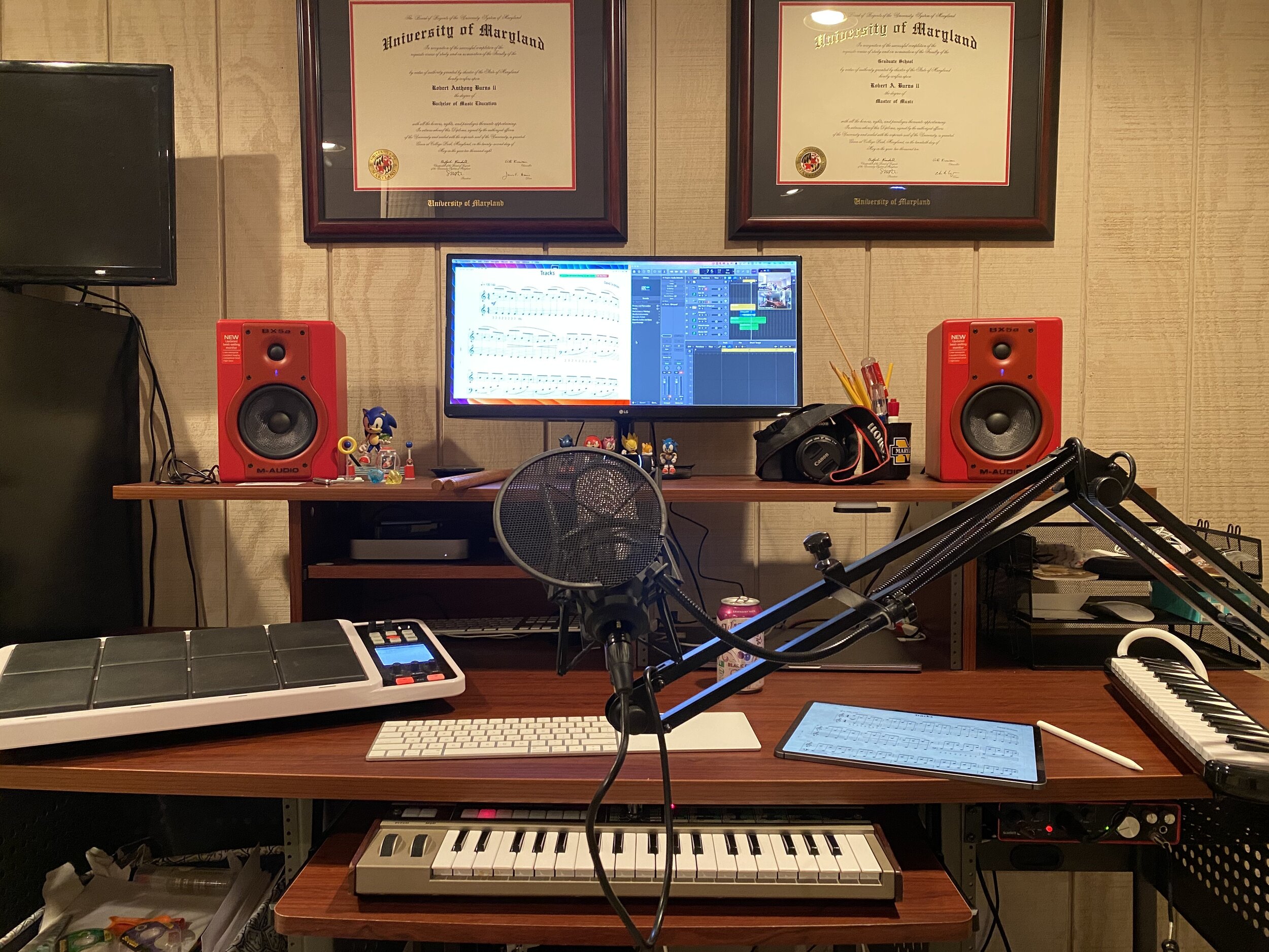 My studio computer and associated hardware.